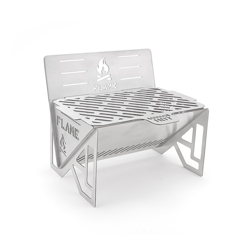 Camping Cooking Fire Stove - 屋外用薪焚りキャンプストーブ、ポータブルキャンプファイヤーピットグリル、軽量ピクニック調理炉