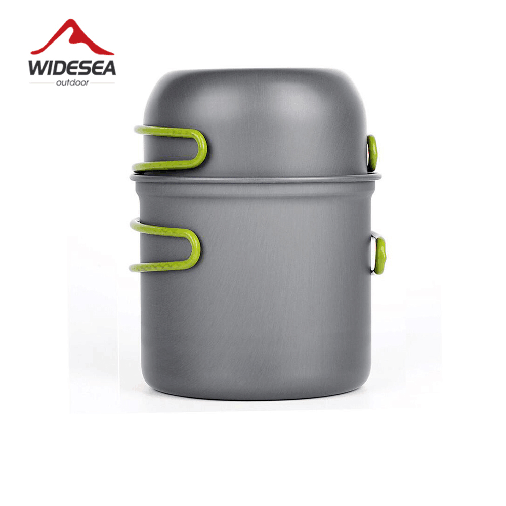 Camping Cooking Utensil Set - ワイドシー超軽量キャンプ調理器具アウトドア食器ポットセットハイキングピクニック旅行ツーリスト食器用品装備