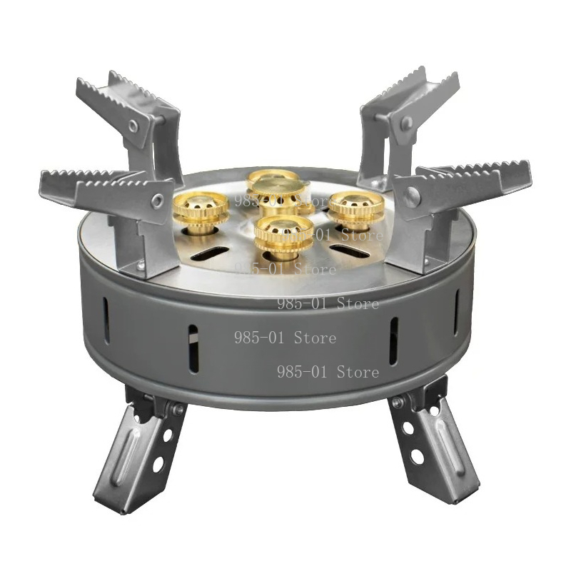 Camping Cooking Fire Stove - ポータブル防風ガスストーブ、ガス焚きボイラー屋外キャンプ用調理ストーブ