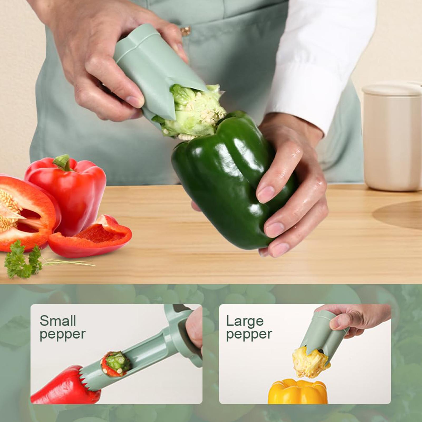 Camping Cooking Vegetables - スライサー野菜カッターランダムペッパーフルーツツール調理器具キッチンシードリムーバークリエイティブコアラーカッティングガジェット