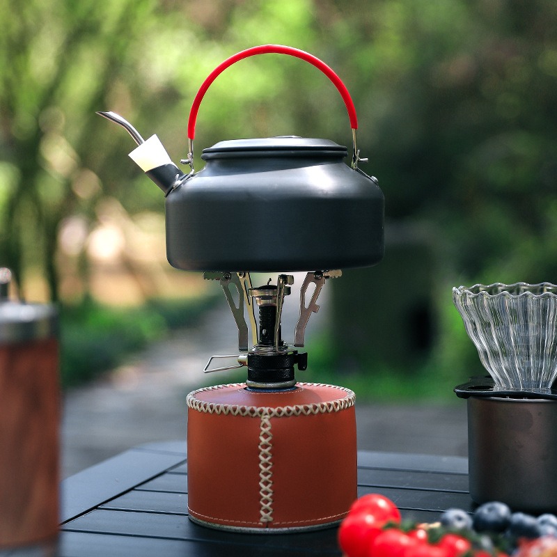 Camping Cooking Fire Stove - ピクニックキャンプ一体型ミニストーブ 電子フィールドファイヤー付き ポータブルストーブ ストーブ調理器具 キャンプツール