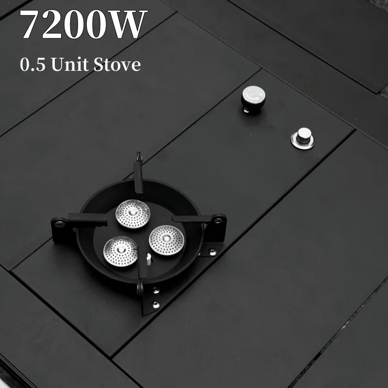 Camping Cooking Fire Stove - ガスコンロ 0.5ユニット ガスコンロ 強火 ガスバーナー 7200W
