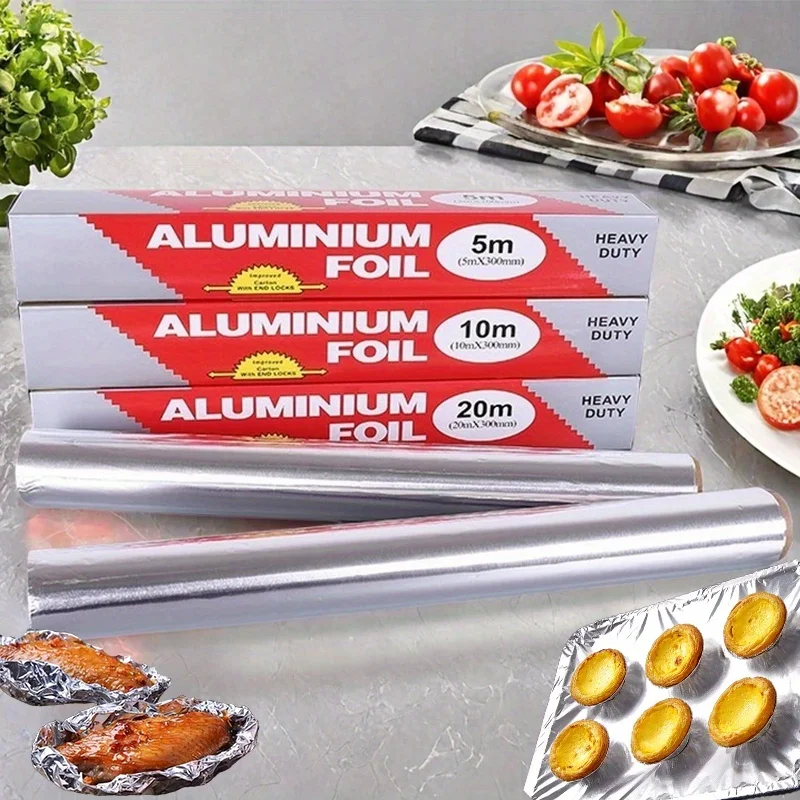Aluminum Foil Heavy Duty - 業務用アルミホイル、家庭用・レストラン用、耐熱性、ブリトーなどのホットフードに最適な、カット済みポップアップ式アルミホイルシート