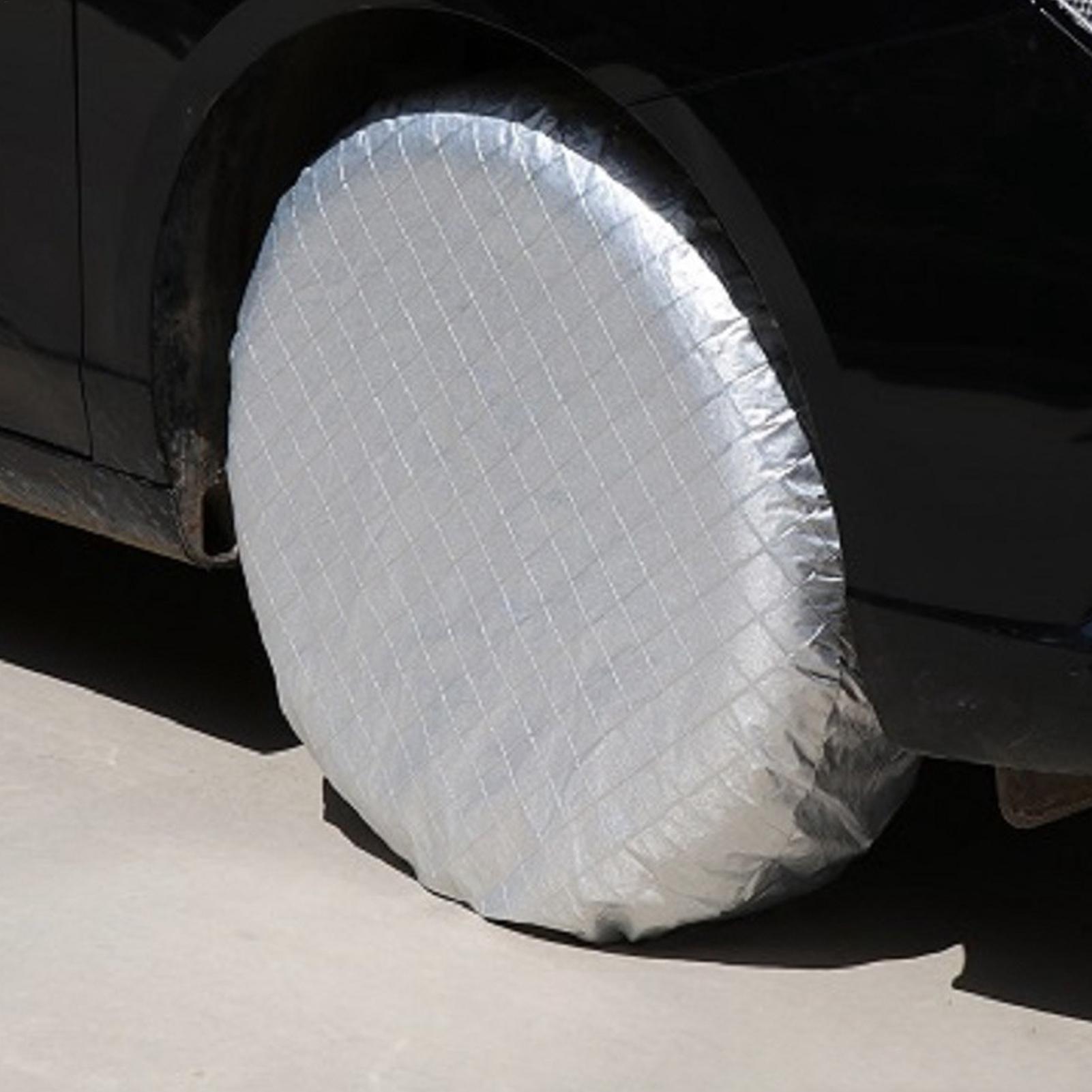 RVタイヤカバー 4枚セット 防水ヘビーデューティープロテク - Aluminum Foil Heavy Duty のレビューと価格