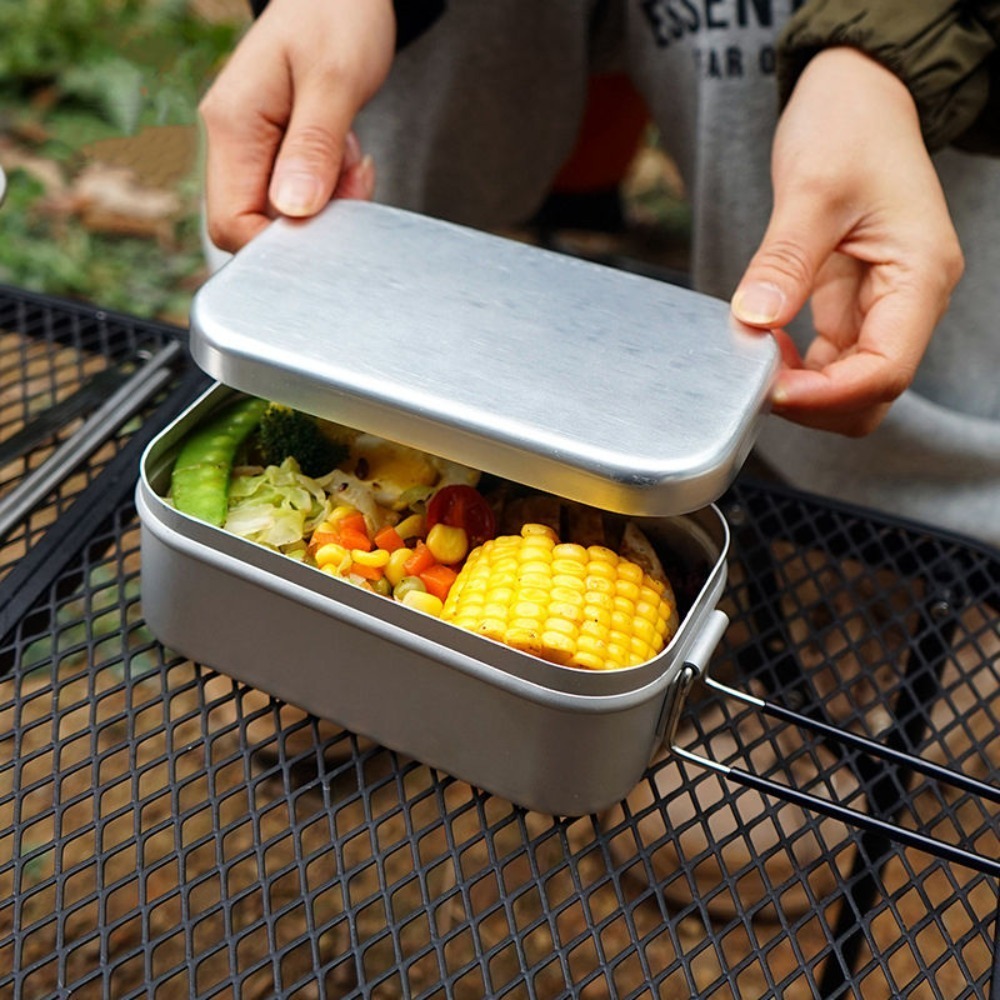 超軽量食器 キャンプ調理器具 ランチボックス 調理鍋 ピクニ - Camping Cooking Set のレビューと価格