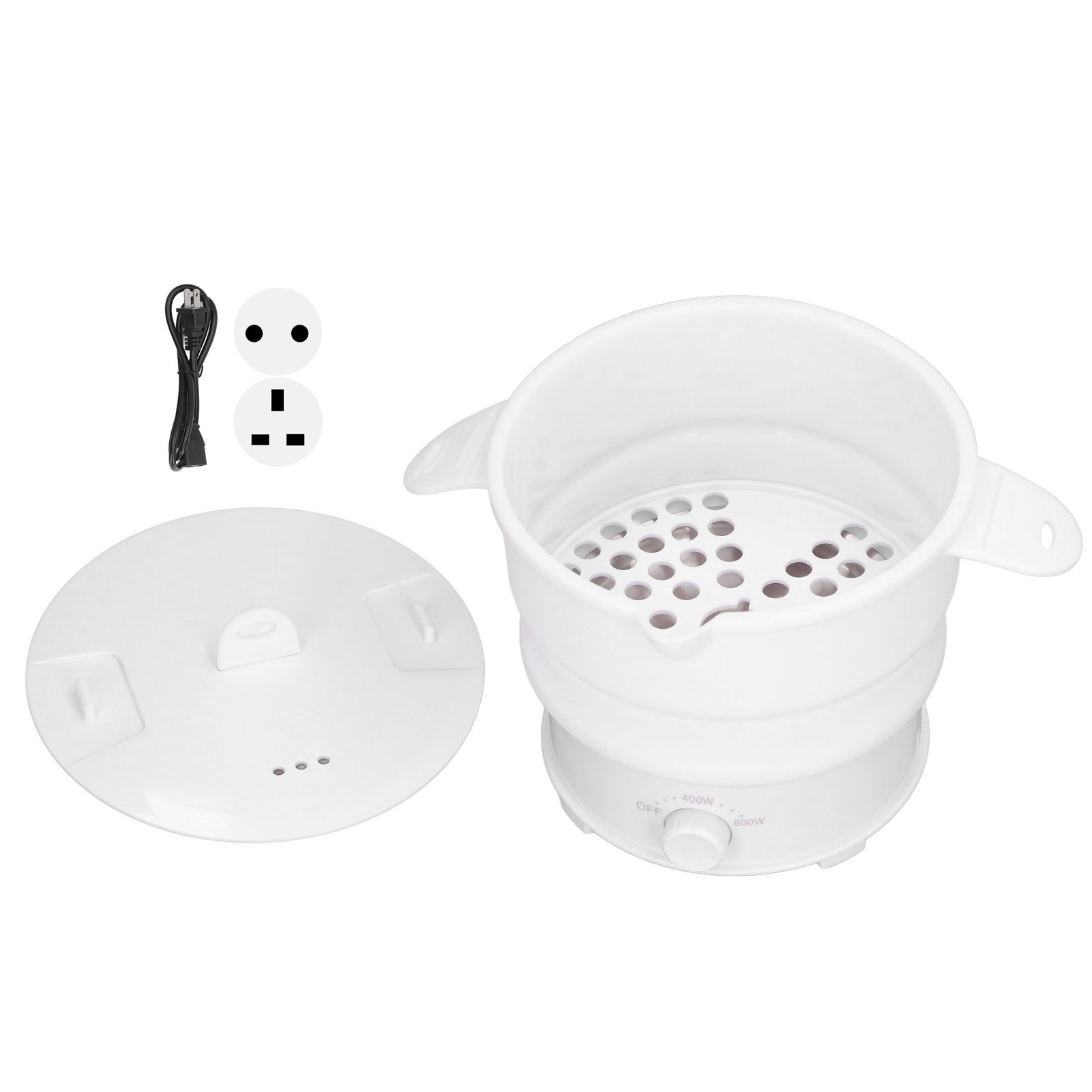 折りたたみ式電気鍋 800W 1.2L キャンプ、オフィス、 - Camping Cooking Electric のレビューと価格