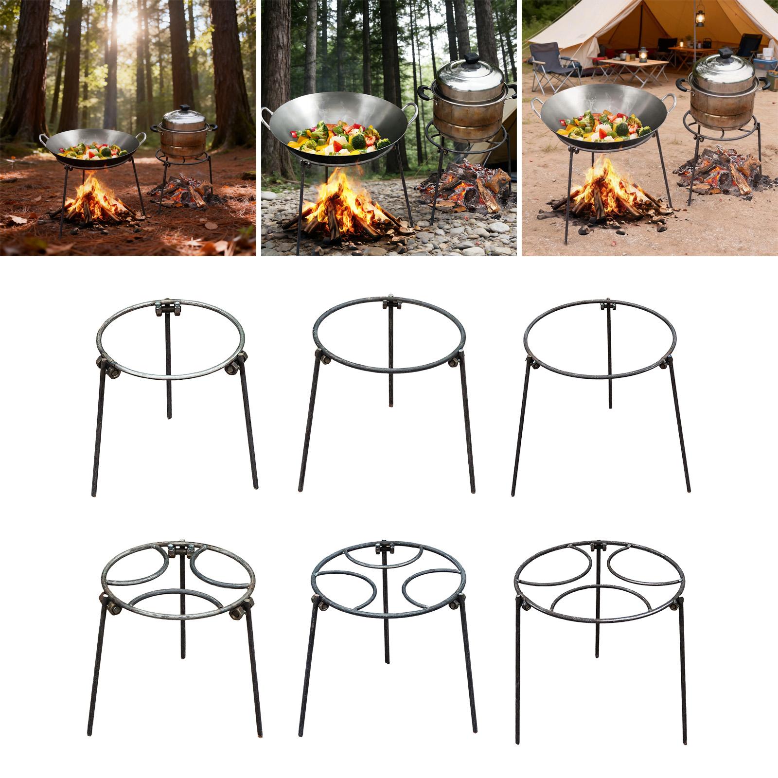 キャンプファイヤー三脚、ダッチオーブン多目的中華鍋ホルダー、 - Camping Cooking Fire Stove のレビューと価格