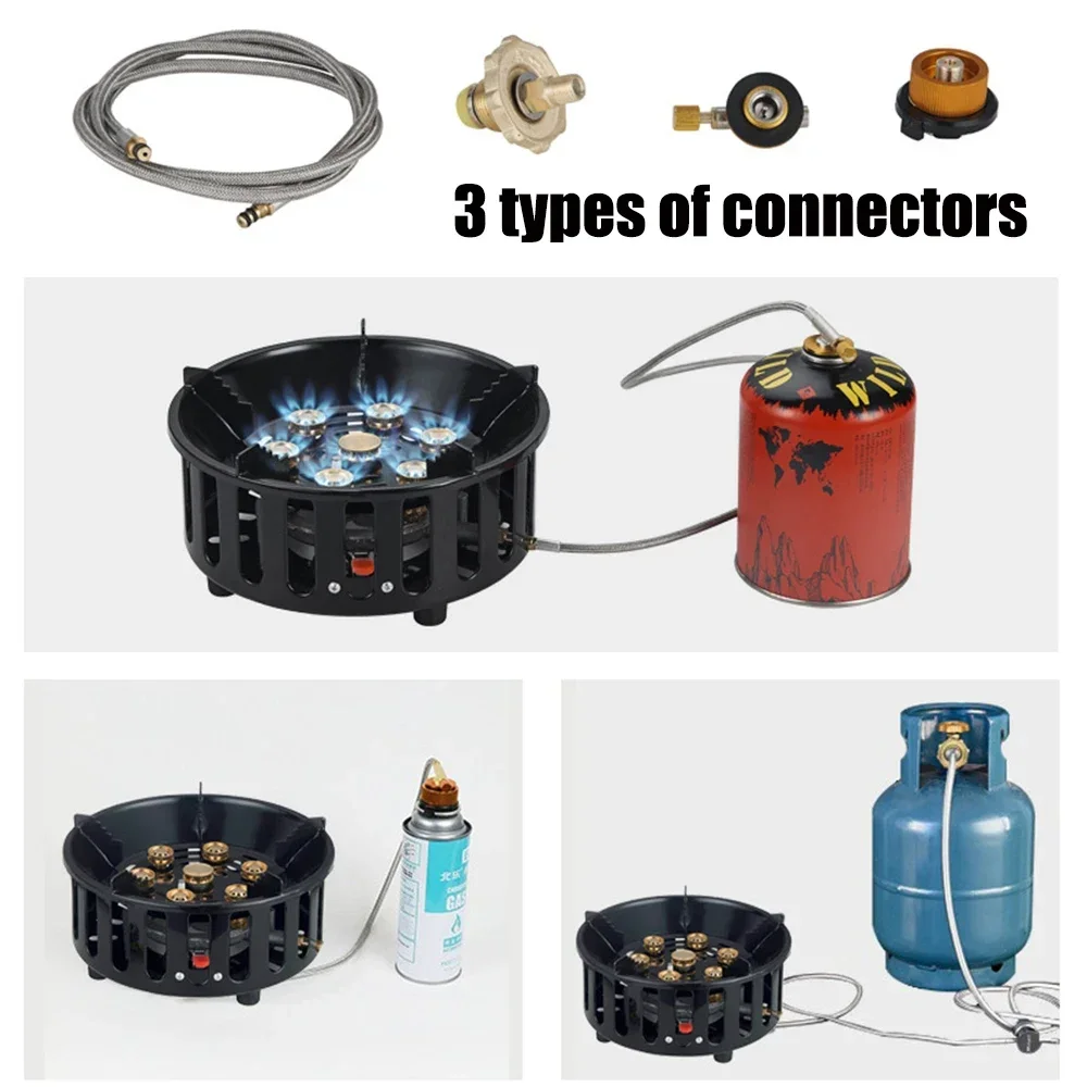 19800 ワット 7 コアキャンプストーブハイパワーガスバ - Camping Cooking Heater のレビューと価格