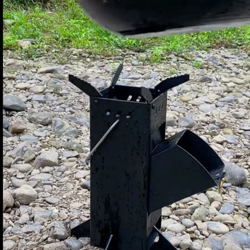一体型屋外折りたたみ式薪ストーブ、キャンプピクニック、ピクニ - Camping Cooking Fire Stove のレビューと価格