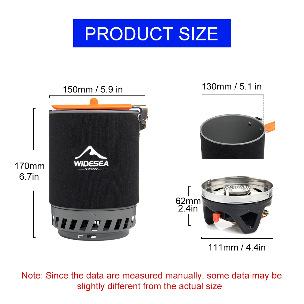 広範囲の海でのキャンプ用調理システム、熱交換器付き屋外ガスバ - Camping Cooking Kit のレビューと価格