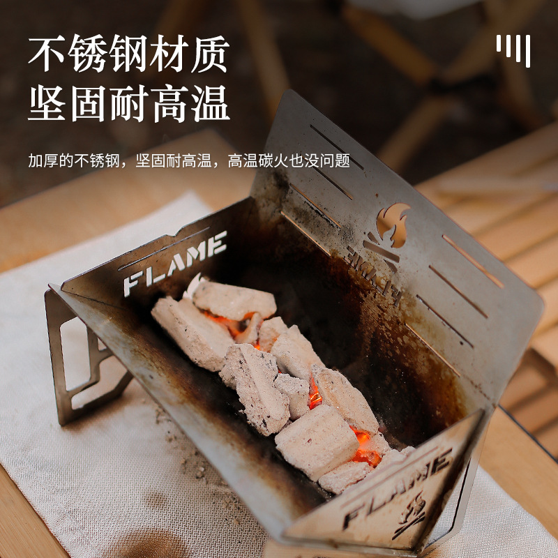 屋外用薪焚りキャンプストーブ、ポータブルキャンプファイヤーピ - Camping Cooking Fire Stove のレビューと価格