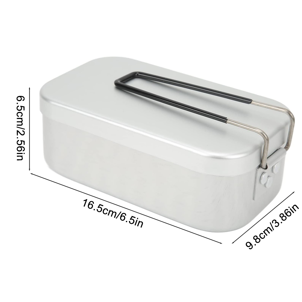 800 ミリリットルアルミ弁当箱屋外キャンプ調理器具食器折り - Camping Cooking Set のレビューと価格