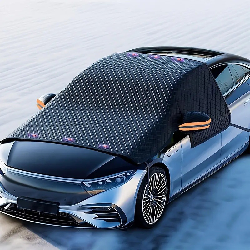 頑丈な磁気式車用フロントガラス防雪カバー 厚手アルミ箔 防水 - Aluminum Foil Heavy Duty のレビューと価格