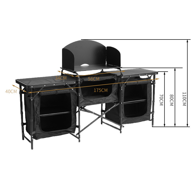 モダンな多機能アルミ製折りたたみ式キャンプテーブル、ポータブ - Camping Cooking Electric のレビューと価格