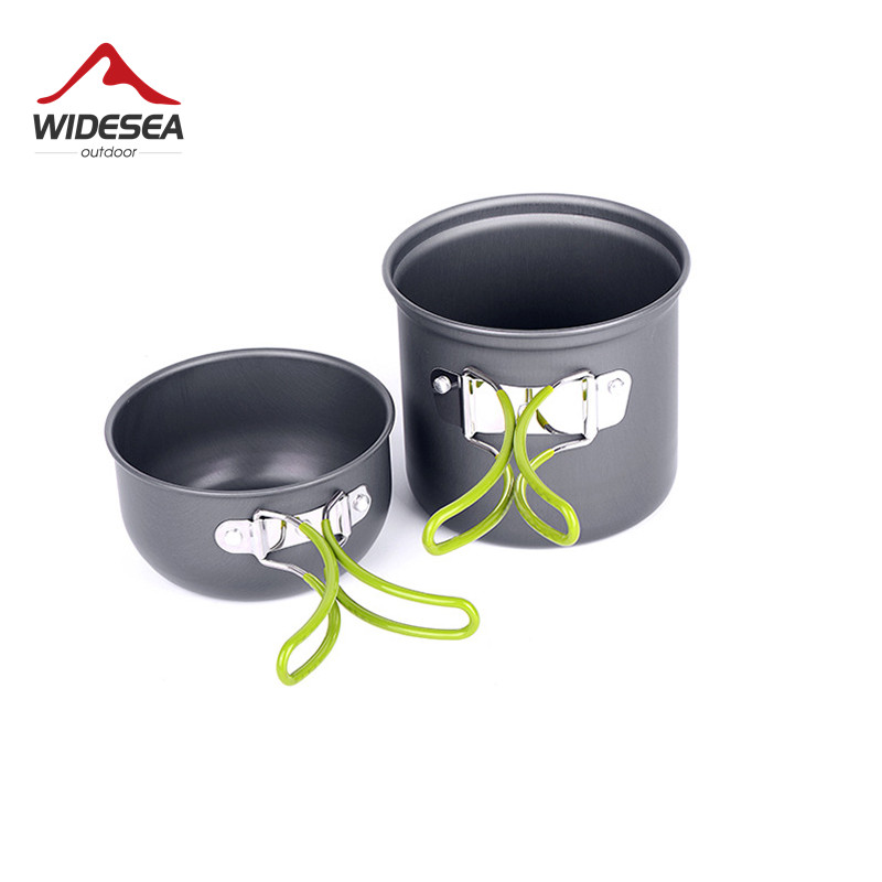 ワイドシー超軽量キャンプ調理器具アウトドア食器ポットセットハ - Camping Cooking Utensil Set のレビューと価格
