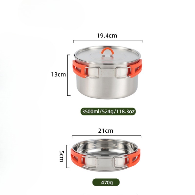キャンプ用調理器具セット。軽量アルミニウム製で、折りたたみ式 - Camping Cooking Set Lightweight のレビューと価格