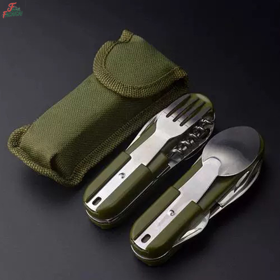 キャンプ用品 5-in-1 ステンレス製トラベルセット、多機 - Camping Cooking Utensil Set のレビューと価格