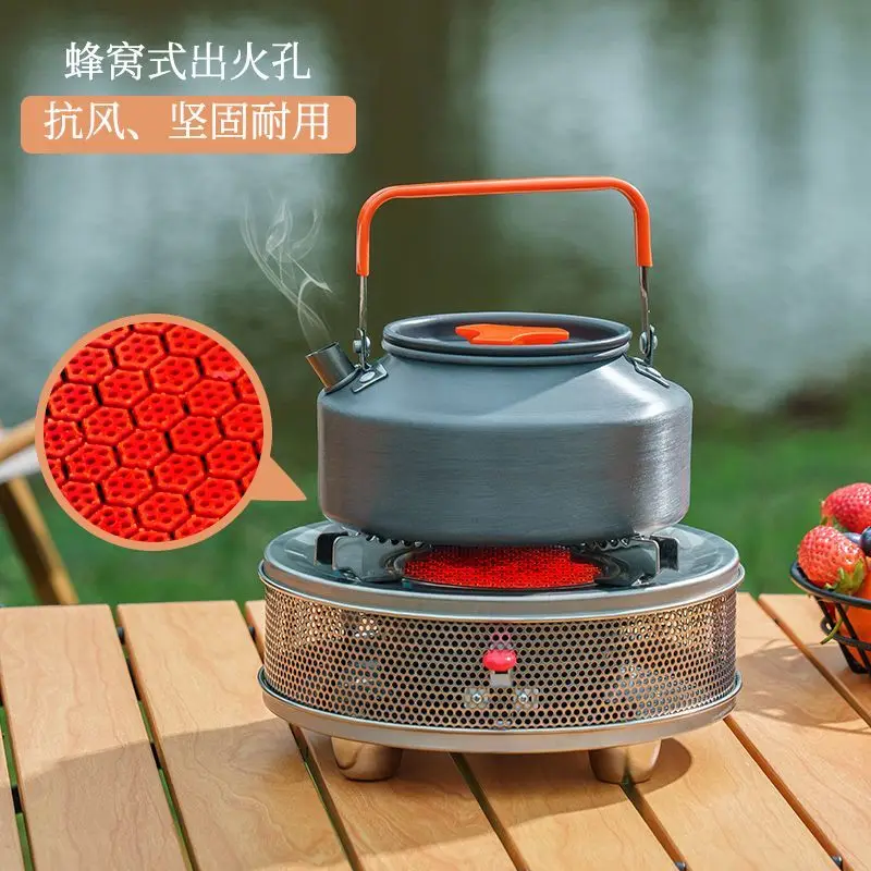 携帯式アウトドアキャンプストーブ、カード型防風ガスストーブ、 - Camping Cooking Fire Stove のレビューと価格