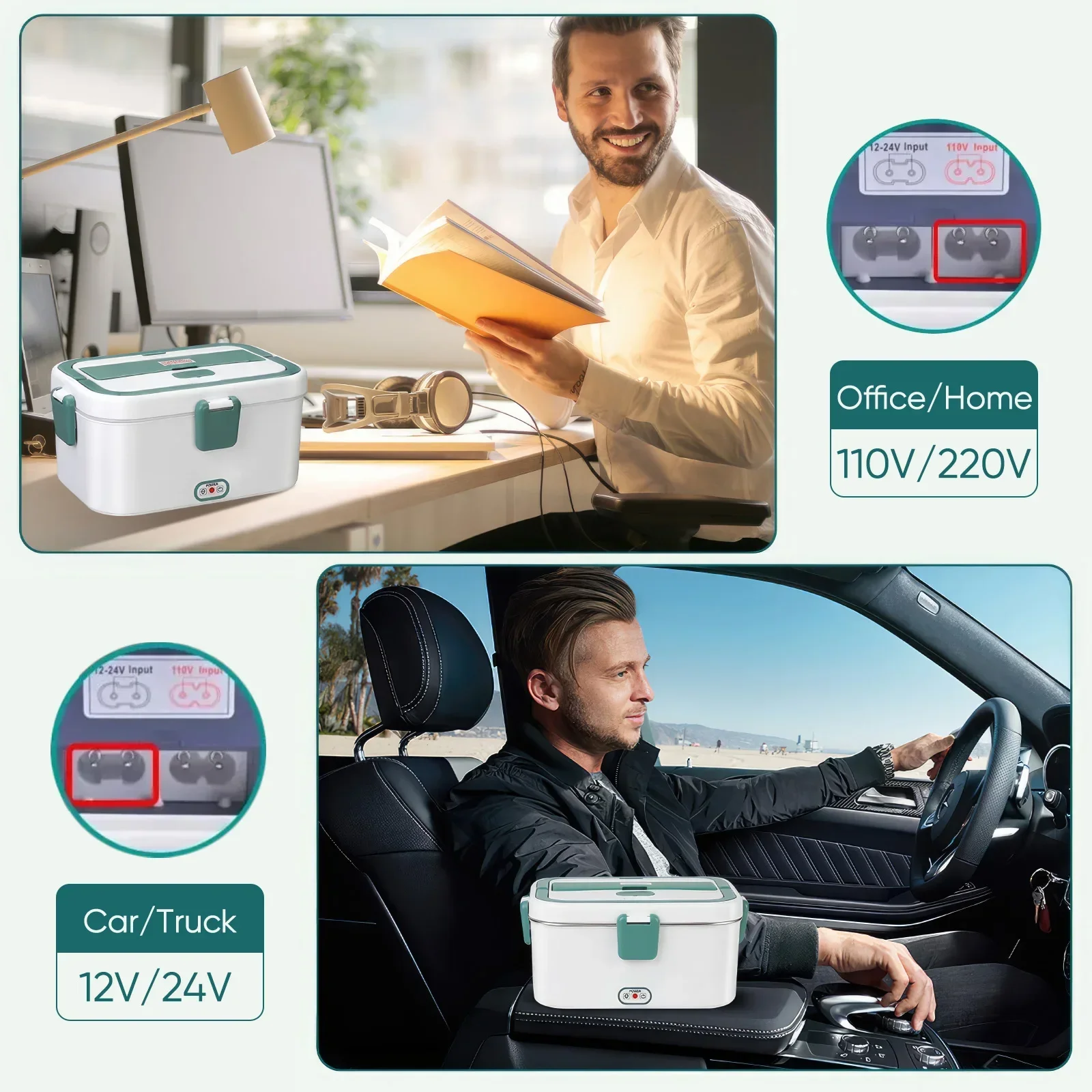 電気ランチボックス フードウォーマー 1.8L 80W アウ - Camping Cooking Electric のレビューと価格