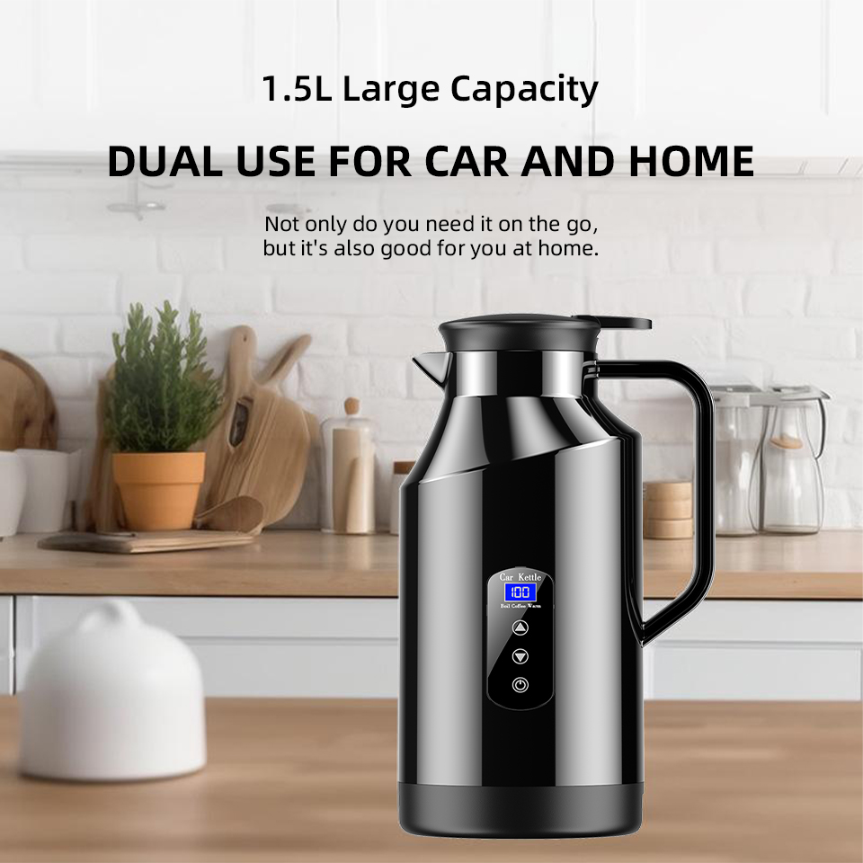 ヤナセ 1500ML 大容量 車載電気ケトル ポータブル 1 - Camping Cooking Electric のレビューと価格