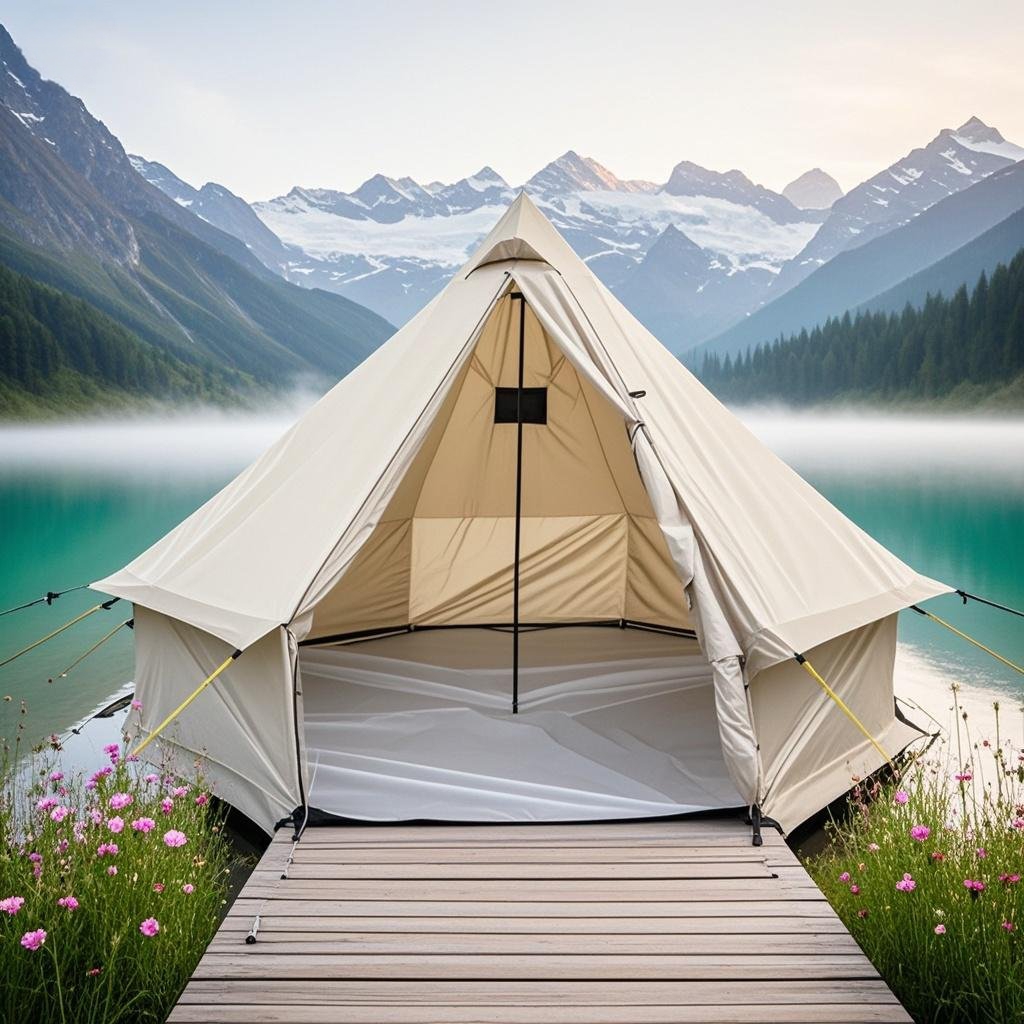 6～8人用広々キャンプテント、屋外キャンプ＆焚き火の夜に、取 - Camping Cooking Tent のレビューと価格