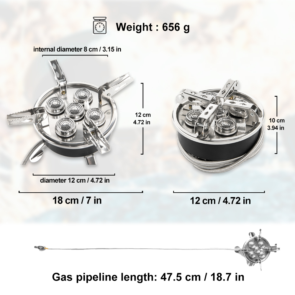 Widesea キャンプ 5in1 ガスストーブ屋外ビッグパ - Camping Cooking Heater のレビューと価格