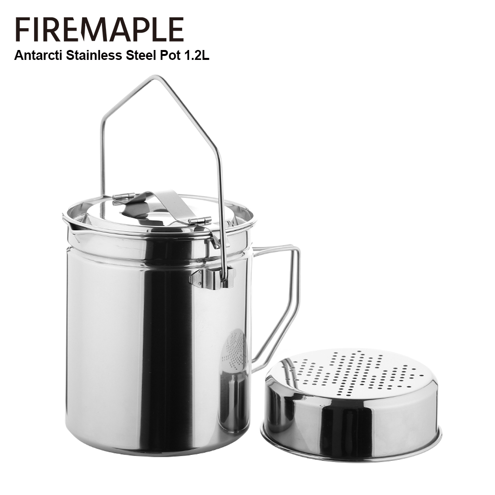 Fire-maple 1.2lステンレス鋼スチーマーポット、 - Camping Cooking Kit のレビューと価格