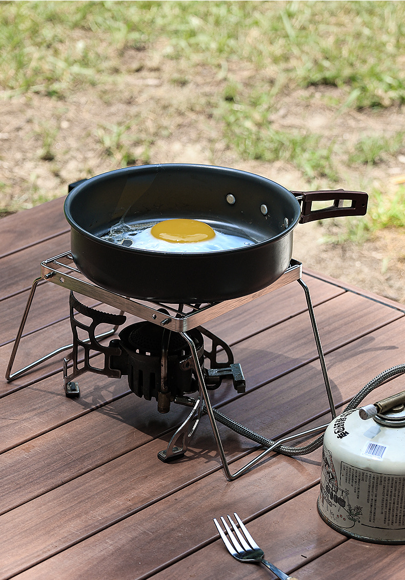 屋外用ステンレス製ストーブホルダー キャンプ用ポータブル折り - Camping Cooking Set のレビューと価格