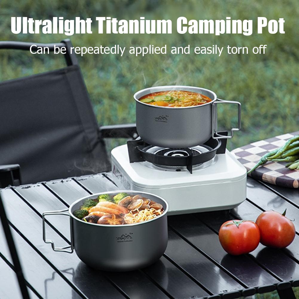 超軽量チタン製バックパッキング調理器具、持ち手付きポータブル - Camping Cooking Handle のレビューと価格