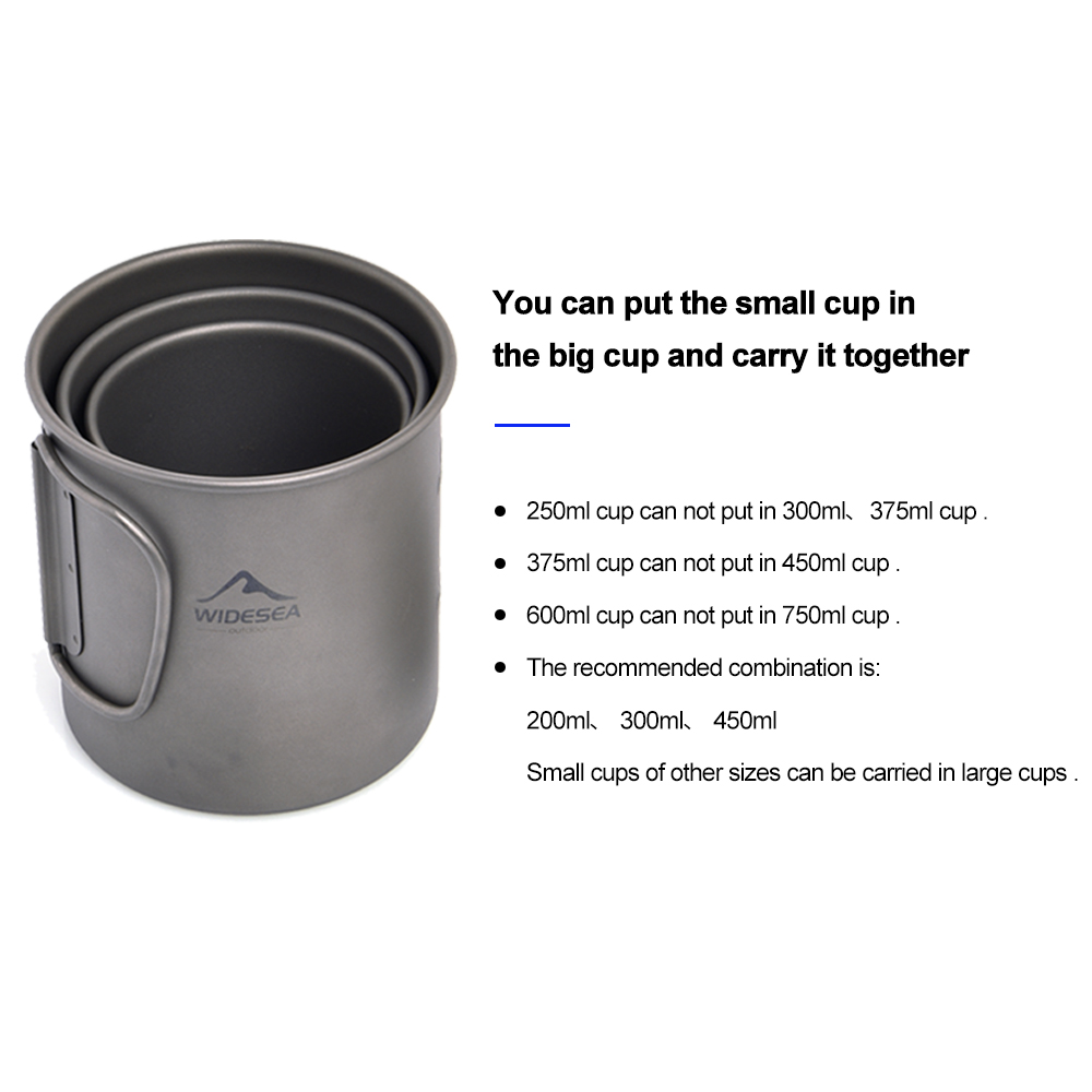Widesea キャンプマグチタンカップ観光食器ピクニック用 - Quechua Camping Cooking Set のレビューと価格