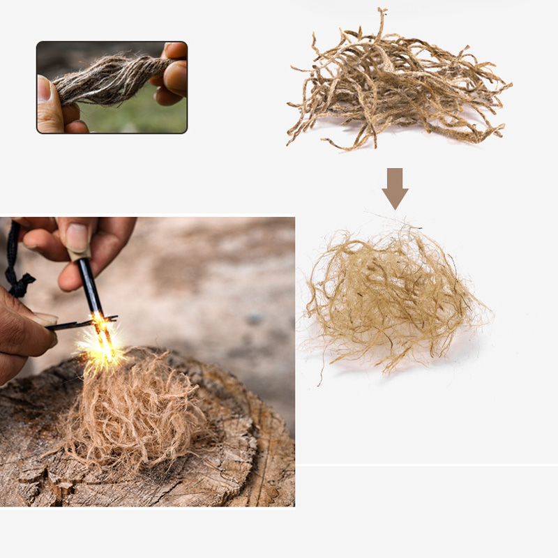 屋外用ミニワックス麻縄ポータブルファイヤースターター、キャン - Camping Cooking Fire Stove のレビューと価格