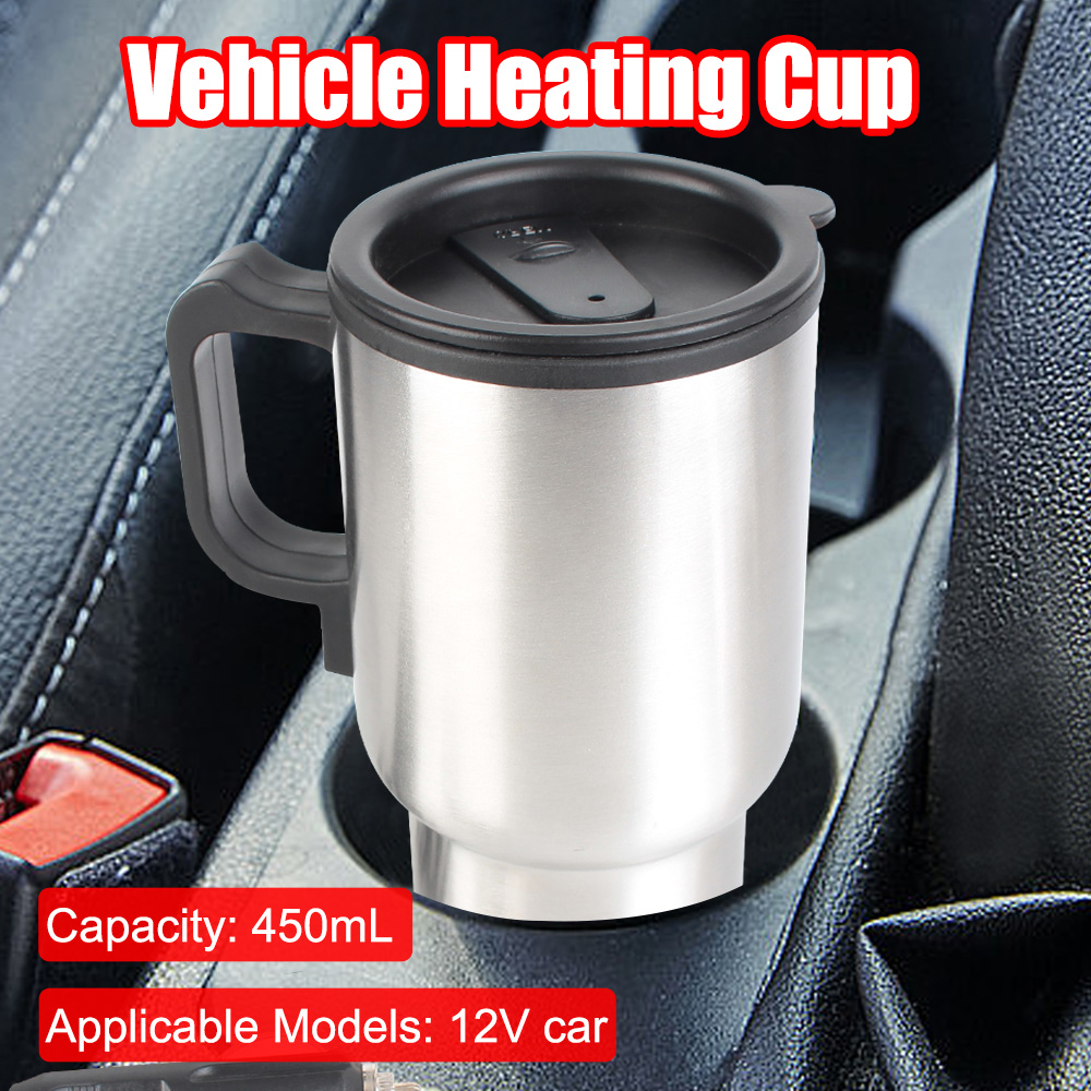 車載用加熱カップ キャンプ旅行用ケトル ステンレス製 12V - Camping Cooking Electric のレビューと価格