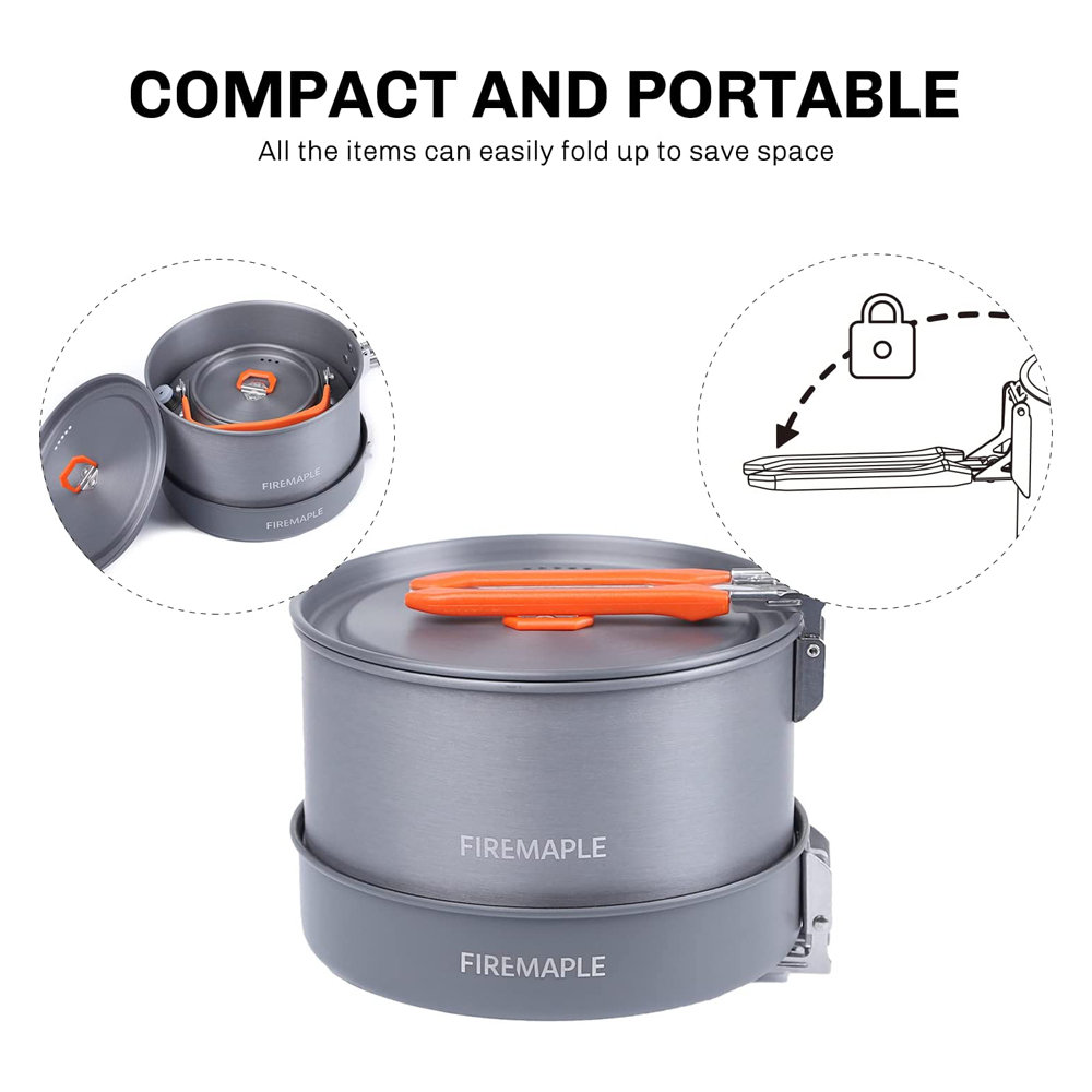 Fire Maple器具ハイキング調理セット熱交換器ポットパ - Camping Cooking Kit のレビューと価格