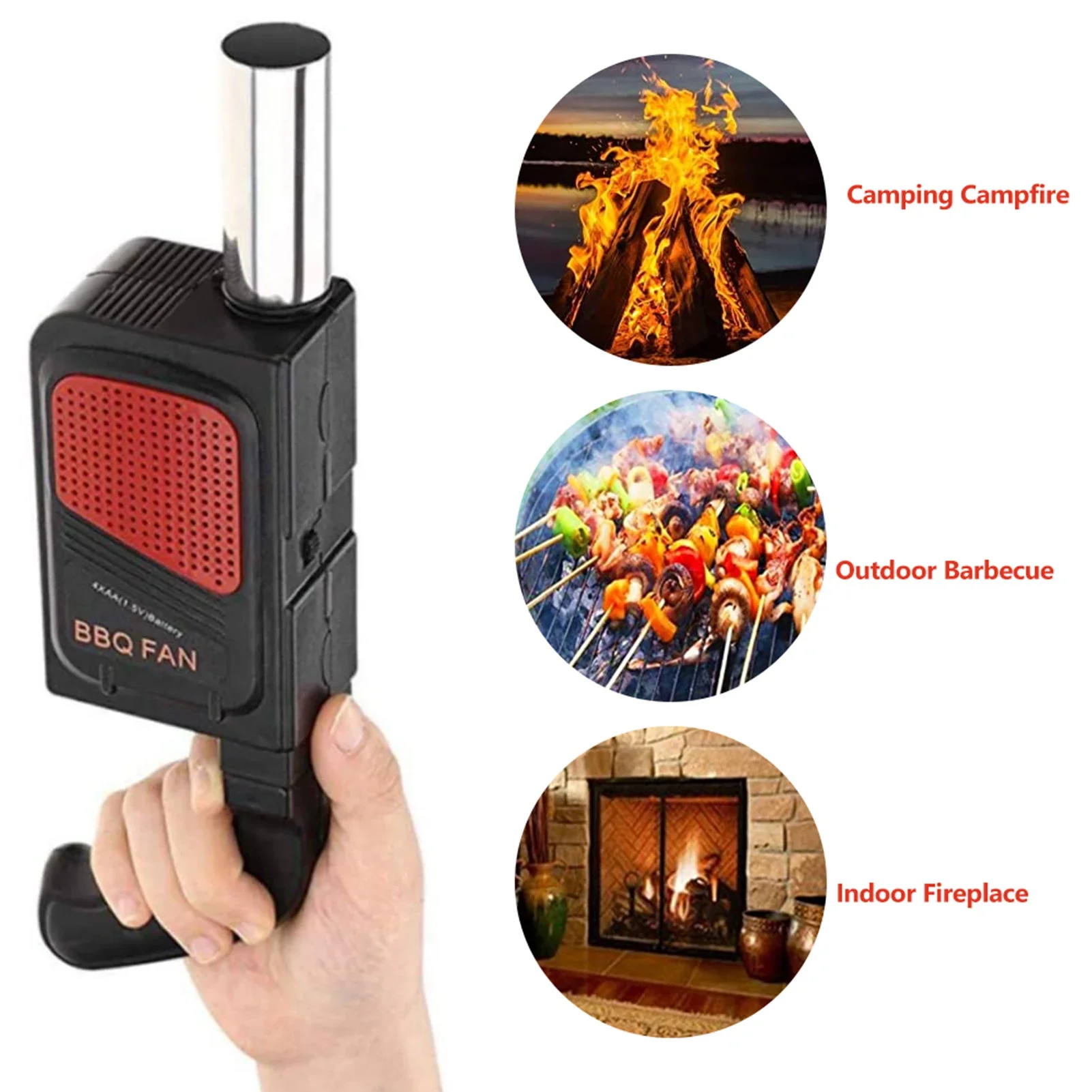 ポータブルハンドヘルド電気バーベキューファン送風機屋外キャン - Camping Cooking Electric のレビューと価格