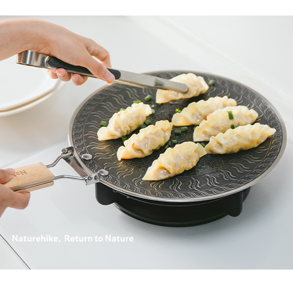 Naturehike ステンレス鋼グリルパン ラウンドノンス - Camping Cooking Set のレビューと価格