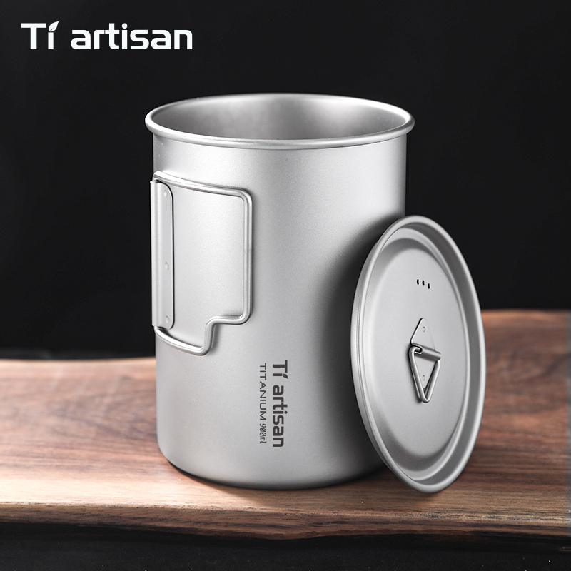 Tiartisan 750ml/900ml チタン製折りたた - Camping Cooking Set Lightweight のレビューと価格