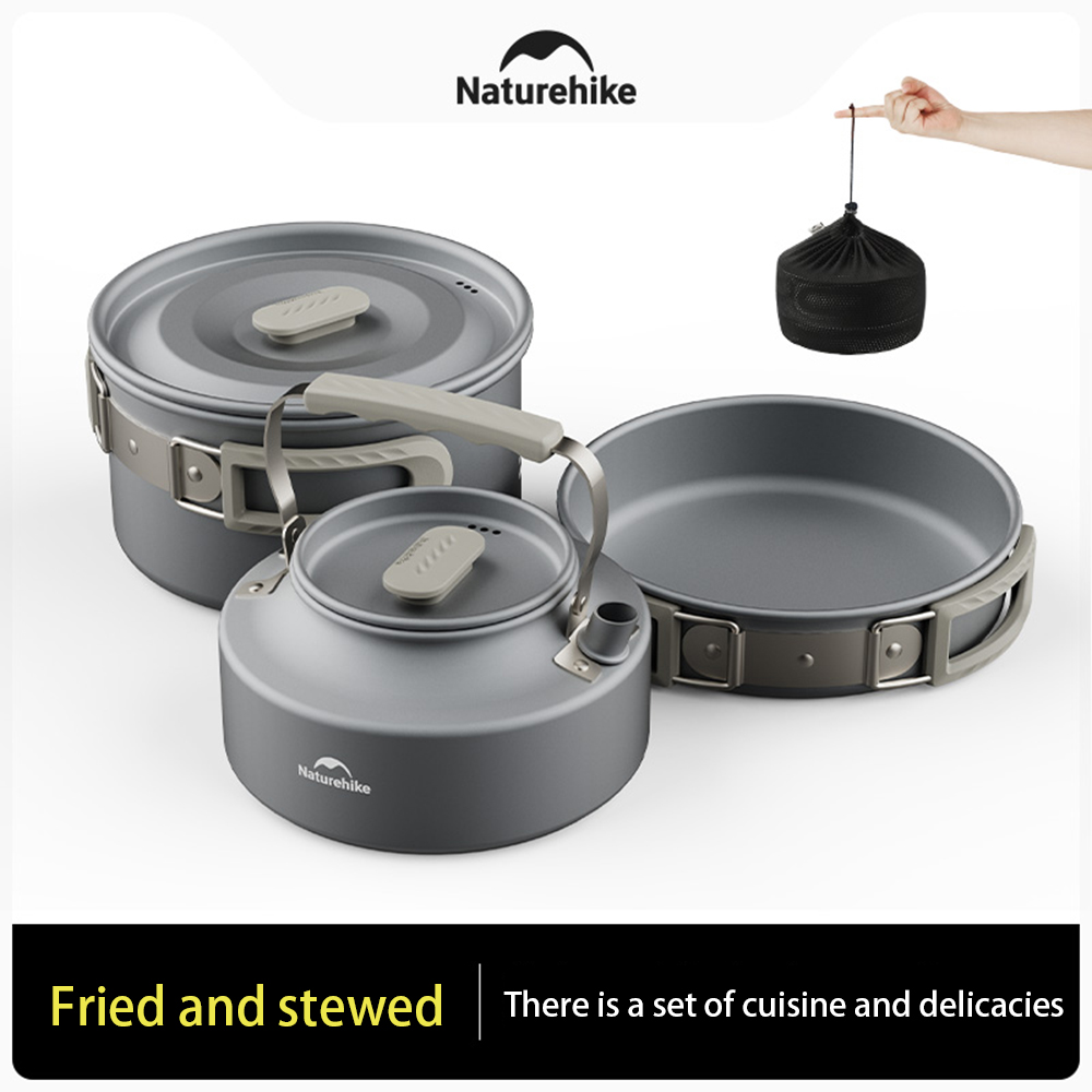 Naturehike アウトドアポットセット、キャンプ調理器 - Camping Cooking Set のレビューと価格